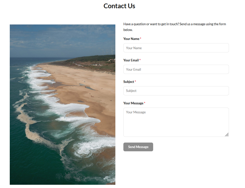 Contact form example